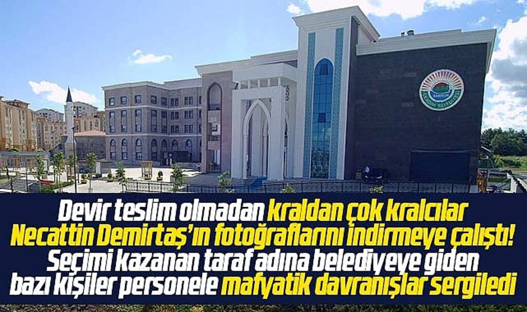 İlkadım Belediyesinde gerginlik! Necattin Demirtaş'ın fotoğrafları indirilmeye çalışıldı!