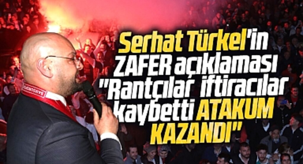 Samsun Atakum'da seçimi kazanan Serhat Türkel zafer konuşması yaptı! İftiracılar kaybetti
