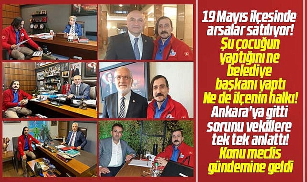 Samsun'da İbrahim Akkuş, 19 Mayıs ilçesinde ki arsa satışını TBMM gündemine taşıdı