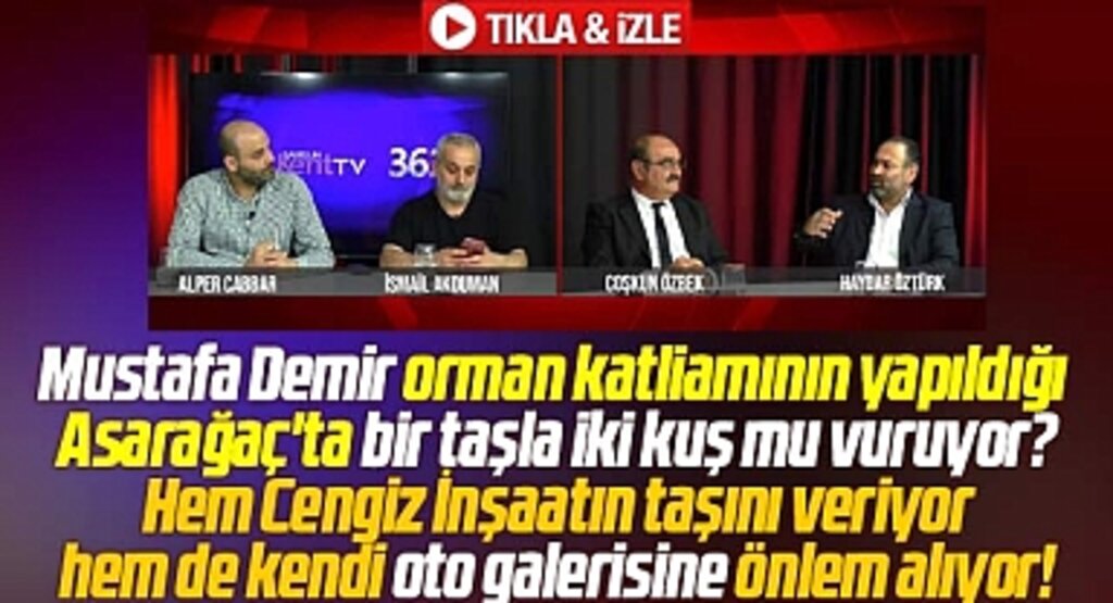Samsun'da Mustafa Demir Cengiz İnşaata taş veriyor hem de oto galerisine önlem alıyor iddiası