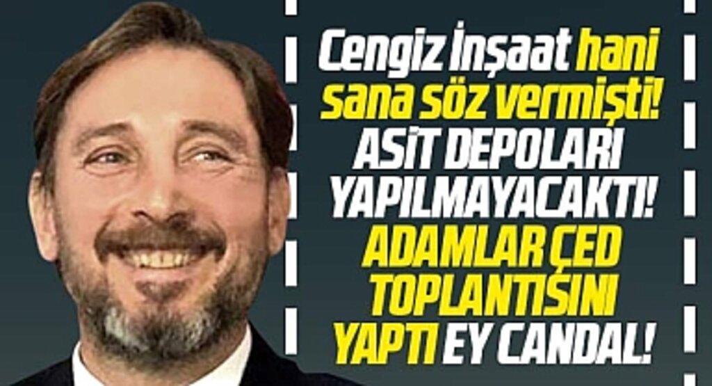 Samsun'da Tekkeköy Belediye Başkanı Candal Cengiz İnşaat'ın asit depoları için ne yapacak