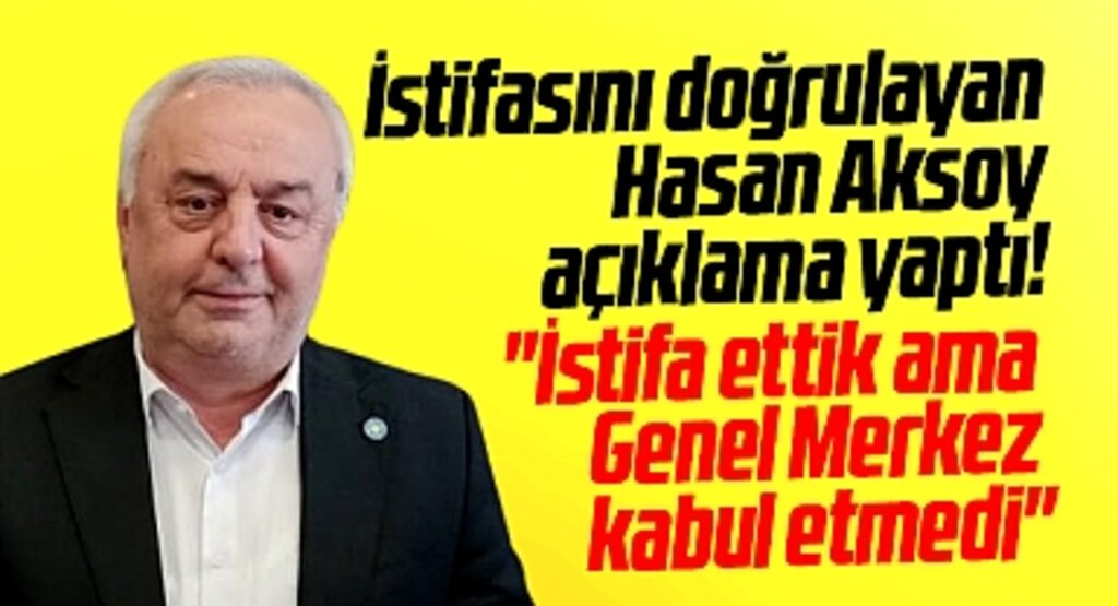 İYİ Parti Samsun İl Başkanı Aksoy'dan istifa açıklaması! Ettik ama genel merkez kabul etmedi
