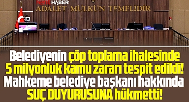 Samsun'da çöp toplama işinde mahkemeden belediye başkanına suç duyurusu kararı