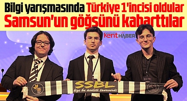 Samsun Sosyal Bilimler Lisesi, bilgi yarışmasında Türkiye birincisi oldu