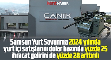 Samsun Yurt Savunma 2024 yılında satış ve ihracat gelirlerini arttırdı