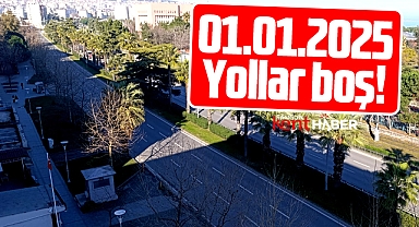 Samsun'da 2025 yılının ilk sabahı yollar bomboş kaldı