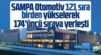 SAMPA Otomotiv İSO'nun listesinde 174'üncü sırada yer aldı