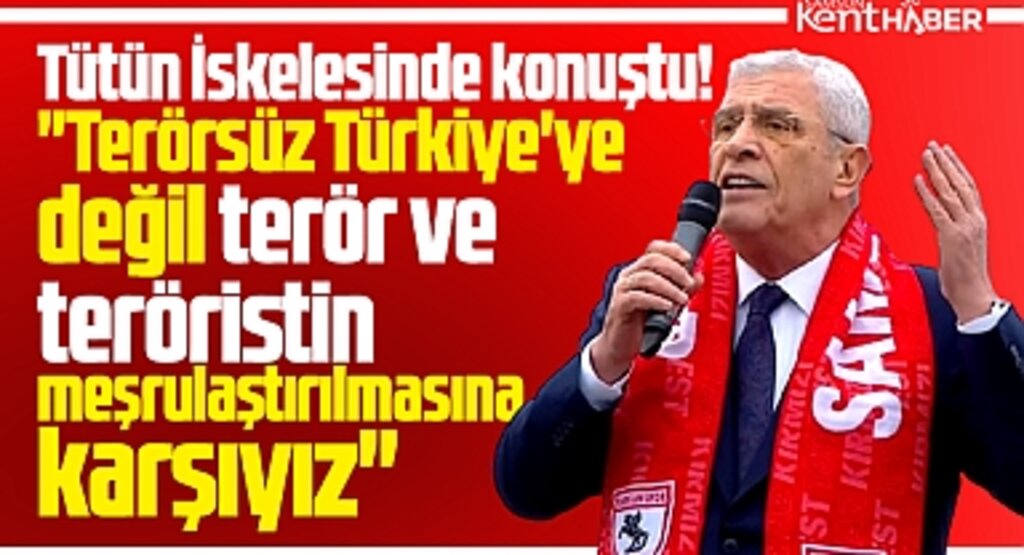Samsun'a gelen Müsavat Dervişoğlu Tütün İskelesinde konuştu!