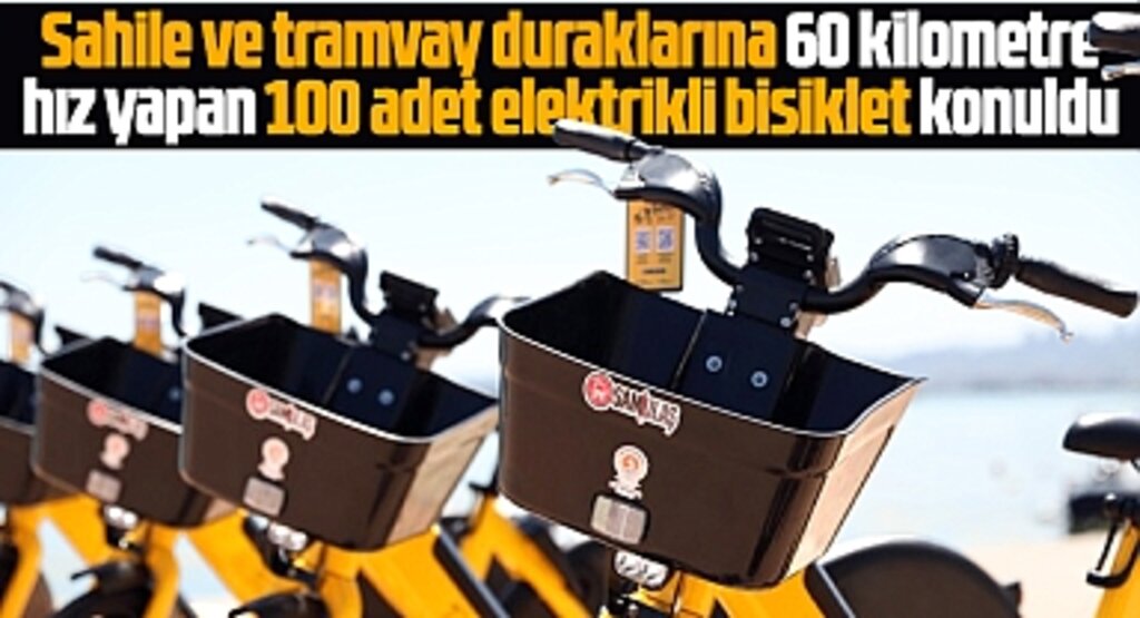 Samsun Atakum'da SAMULAŞ'ın elektrikli bisikletleri hizmete sunuldu