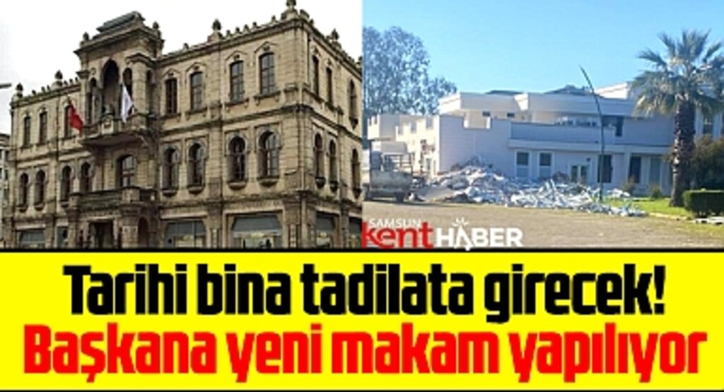 Samsun Büyükşehir Başkanı Doğan'a yeni makam için çalışma başlatıldı