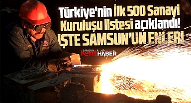 Samsun'da 6 firma Türkiye'nin İlk 500 Sanayi Kuruluşu listesine girdi