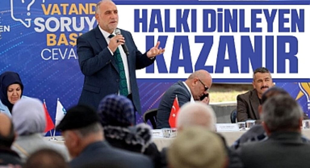 Samsun'da Canik Belediye Başkanı Sandıkçı Karşıyaka mahallesi sakinlerini dinledi