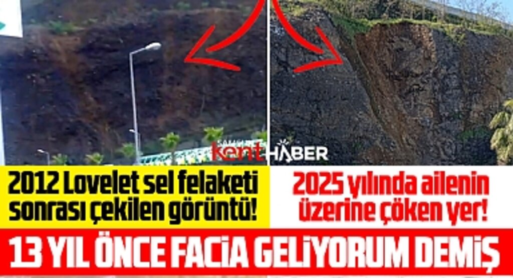 Samsun'da heyelanda çöken yer 13 yıl önce alarm vermeye başlamış!