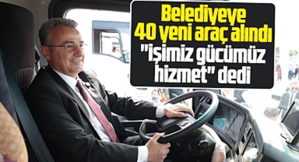 Samsun'da İlkadım Belediyesi 40 yeni aracı törenle hizmete aldı