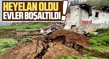 Samsun'da o mahallede heyelan oldu! Evler boşaltıldı!