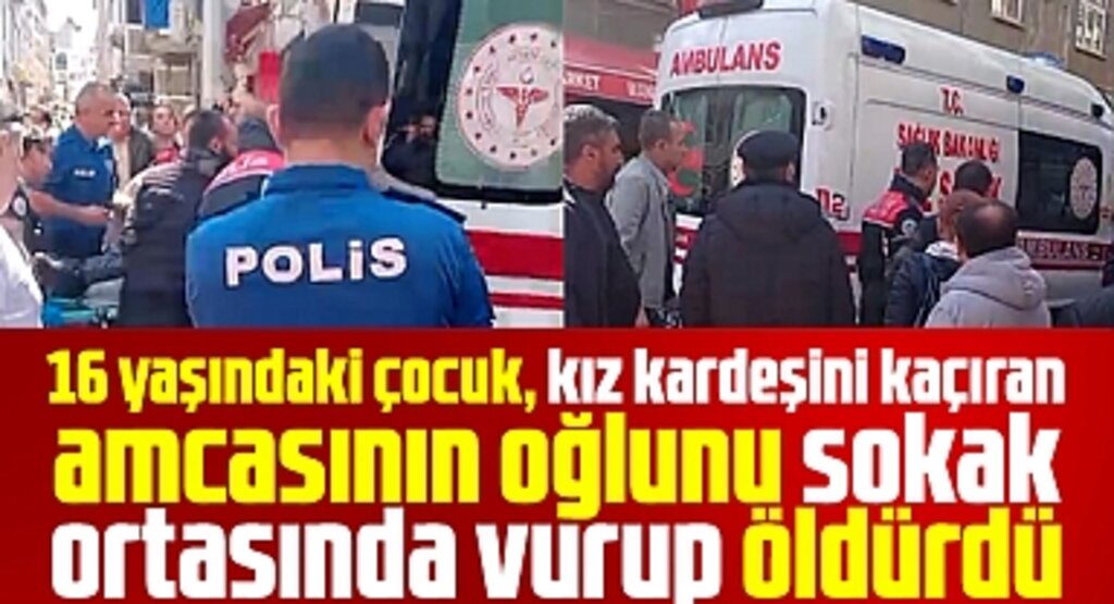 Samsun'da sokak ortasında cinayet! Amcasının oğlunu silahla vurdu!