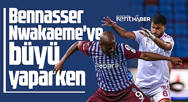 Trabzonspor Samsunspor maçında Bennasser Nwakaeme'ye büyü yaptı