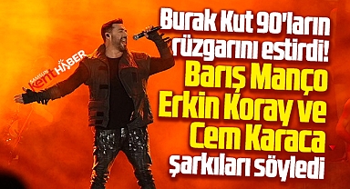 Samsun'da Burak Kut şarkılarıyla 90'ların rüzgarını estirdi