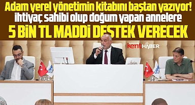 Samsun'da Canik Belediyesi doğum yapan annelere 5'er bin lira verecek
