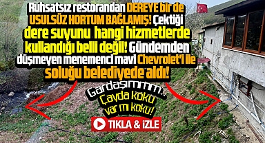 Samsun'da o menemencide yeni şok! Dereden usulsüz su çektiği tespit edildi!