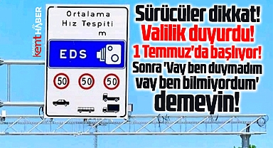 Samsun'da sürücüler dikkat! Valilik duyurdu! EDS'ler 1 Temmuz'da başlıyor