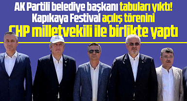 Samsun'da AK Partili belediye festival açılışını CHP Milletvekiliyle yaptı