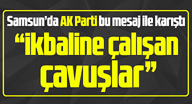 Samsun'da AK Partili ismin 'İkbaline çalışan çavuşlar' mesajı partiyi karıştırdı