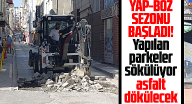 Samsun'da belediyelerin yap-boz sezonu başladı