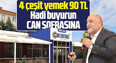 Samsun'da Canik Belediyesi Can Sofrasını açıyor! 4 çeşit yemek 90 TL