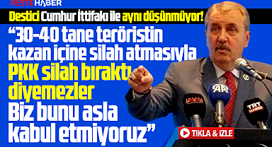 Samsun'da konuşan Destici'den PKK çıkışı! PKK silah bıraktı diyemezler