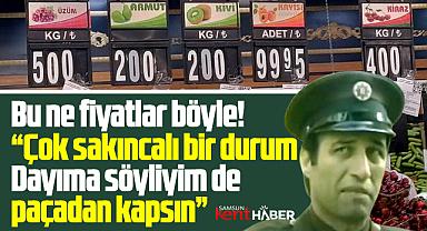 Samsun'da meyve fiyatlarını gören şok geçiriyor!