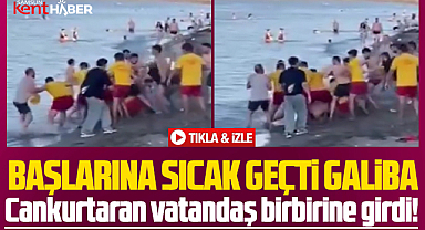 Samsun'da Miliç sahilinde yumruk yumruğa kavga çıktı!