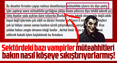 Samsun'da yapı denetimci vampirler müteahhitleri böyle köşeye sıkıştırıyor!