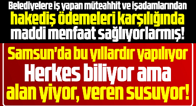 Samsun Kent Haber, belediyelere yapılan yolsuzluk operasyonlarını yazdı!