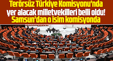 Samsun milletvekili TBMM'de Terörsüz Türkiye Komisyon üyesi oldu