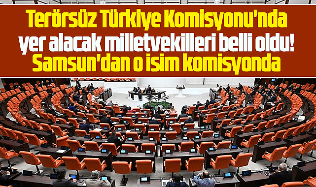 Samsun milletvekili TBMM'de Terörsüz Türkiye Komisyon üyesi oldu