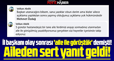 CHP Samsun İl Başkanı Özdağ'a Abdik ailesinden 'Aile ile görüştük' tepkisi