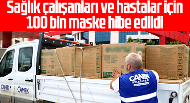 Samsun'da Canik Belediyesi, Sağlık Müdürlüğüne 100 bin maske hibe etti