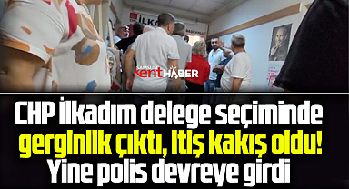 Samsun'da CHP İlkadım delege seçiminde gerginlik çıktı! 