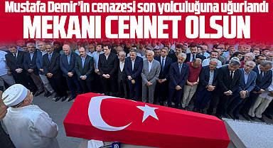 Samsun'da eski başkan Mustafa Demir'in cenazesi son yolculuğuna uğurlandı
