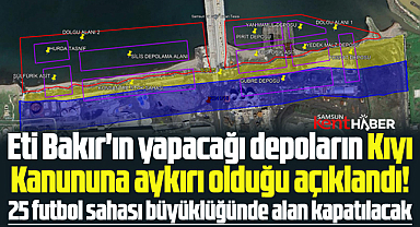 Samsun'da Eti Bakır'ın yapacağı depoların Kıyı Kanununa aykırı olduğu açıklandı