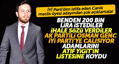 Samsun'da İYİ Parti'den istifa eden meclis üyesi adayı Bedirhan Kılıç'tan şok iddialar