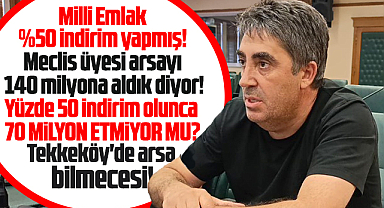 Samsun'da Tekkeköy Belediyesi'nin satın aldığı arsada fiyat bilmecesi!