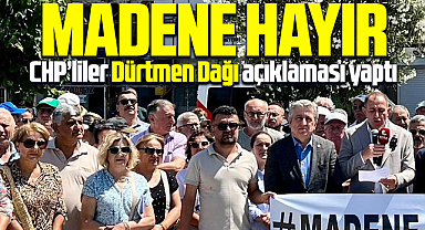 Samsun'un Alaçam ilçesinde CHP'den Dürtmen Dağı ve maden açıklaması