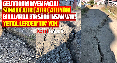 Samsun'un Atakum ilçesinde 898. sokakta yerler yarıldı!