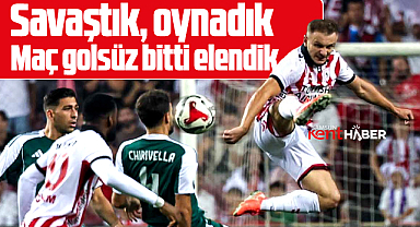 Samsunspor Panathinaikos maçı 0-0 bitti! Samsunspor Avrupa'ya veda etti