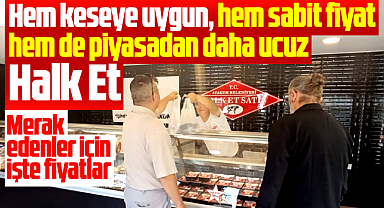 Atakum Belediyesi Halk Et Satış noktasında işte et, kıyma, tavuk fiyatları