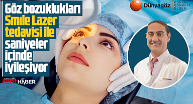 Dünyagöz Samsun Hastanesi'nden Smıle Lazer tedavisi açıklaması
