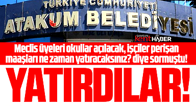 Samsun'da Atakum Belediyesi işçilerin hesaplarına 12 bin TL yatırdı