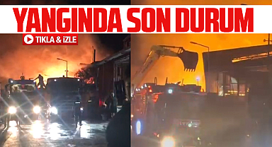 Samsun'da kereste fabrikasında çıkan yangında son durum!